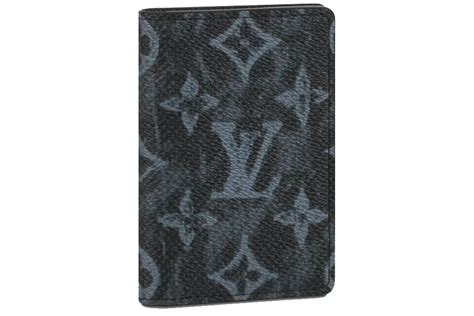 Louis Vuitton Pocket Organizer Monogram Pastel Noir Canvas